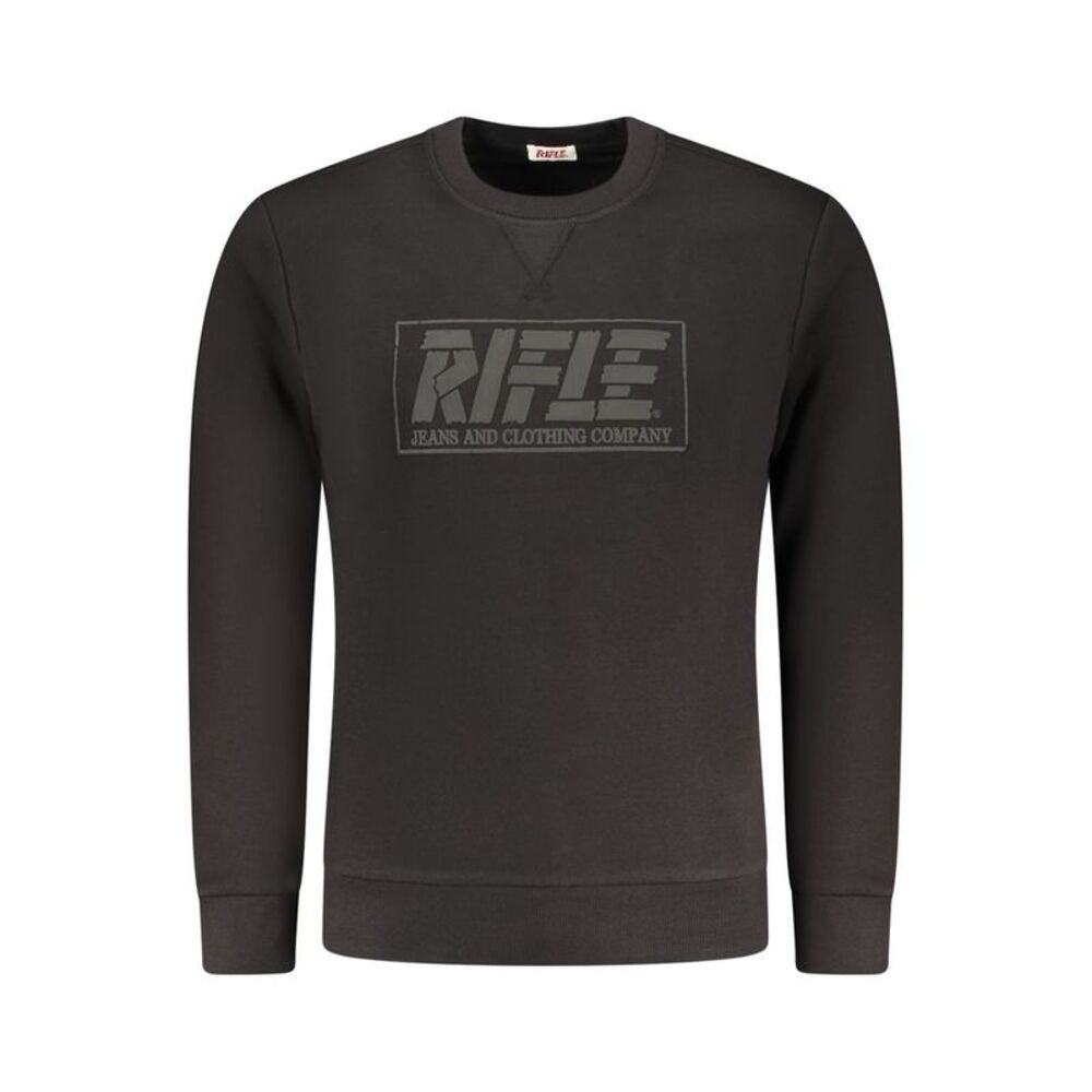 Rifle Black Cotton Men Men's Sweatshirt